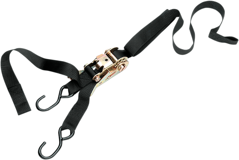 PARTS UNLIMITED 3920-0074 1" Ratchet Tied Down - Assist - Black