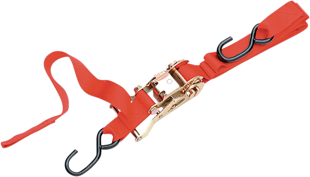 PARTS UNLIMITED 3920-0075 1" Ratchet Tied Down - Assist - Red