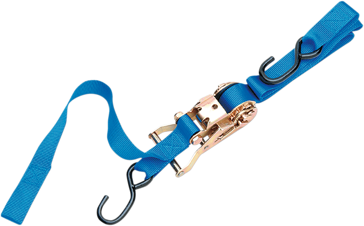 PARTS UNLIMITED 3920-0076 1" Ratchet Tied Down - Assist - Blue