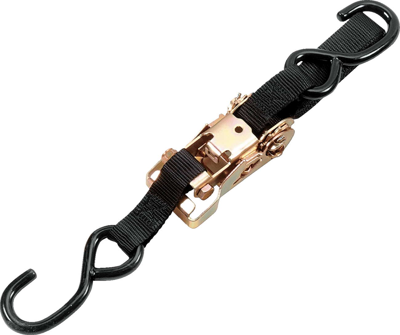 PARTS UNLIMITED 3920-0080 Heavy-Duty Ratchet Tie-Down - 1-1/2" x 6' - Black