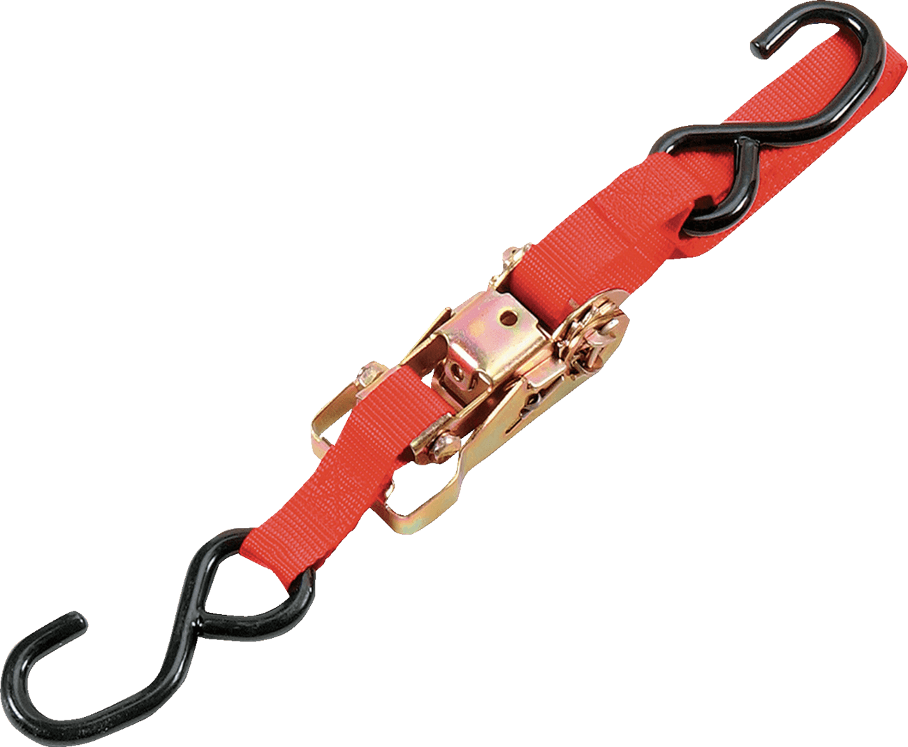 PARTS UNLIMITED 3920-0081 Heavy-Duty Ratchet Tie-Down - 1-1/2" x 6' - Red