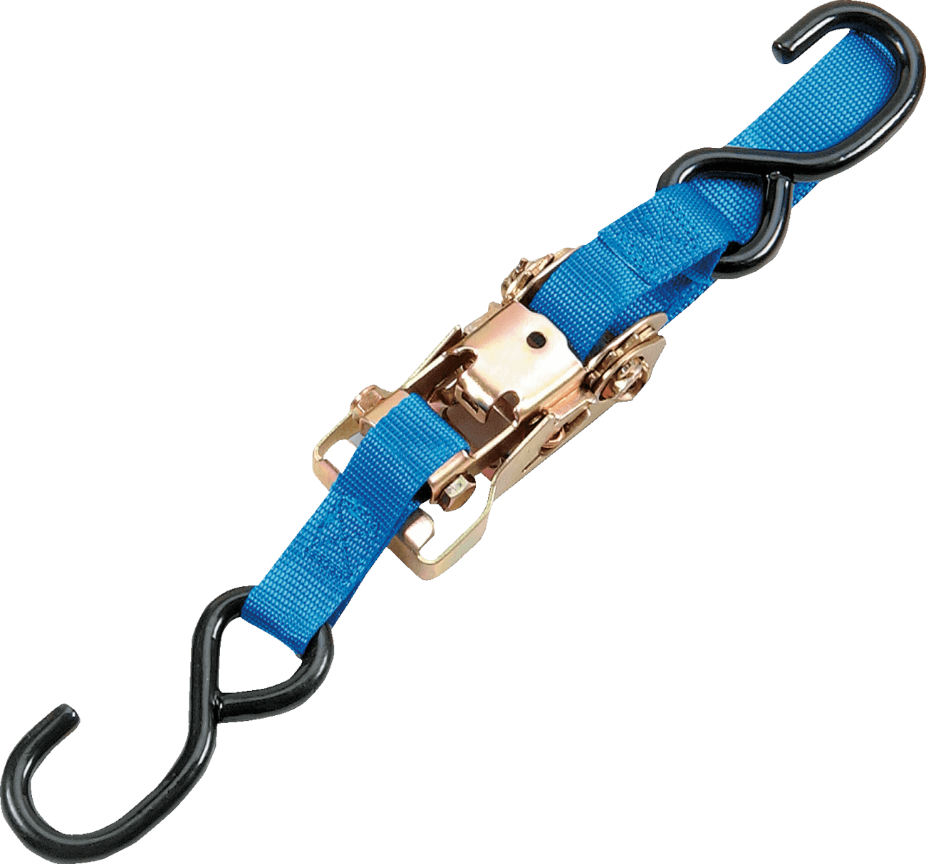 PARTS UNLIMITED 3920-0082 Heavy-Duty Ratchet Tie-Down - 1-1/2" x 6' - Blue