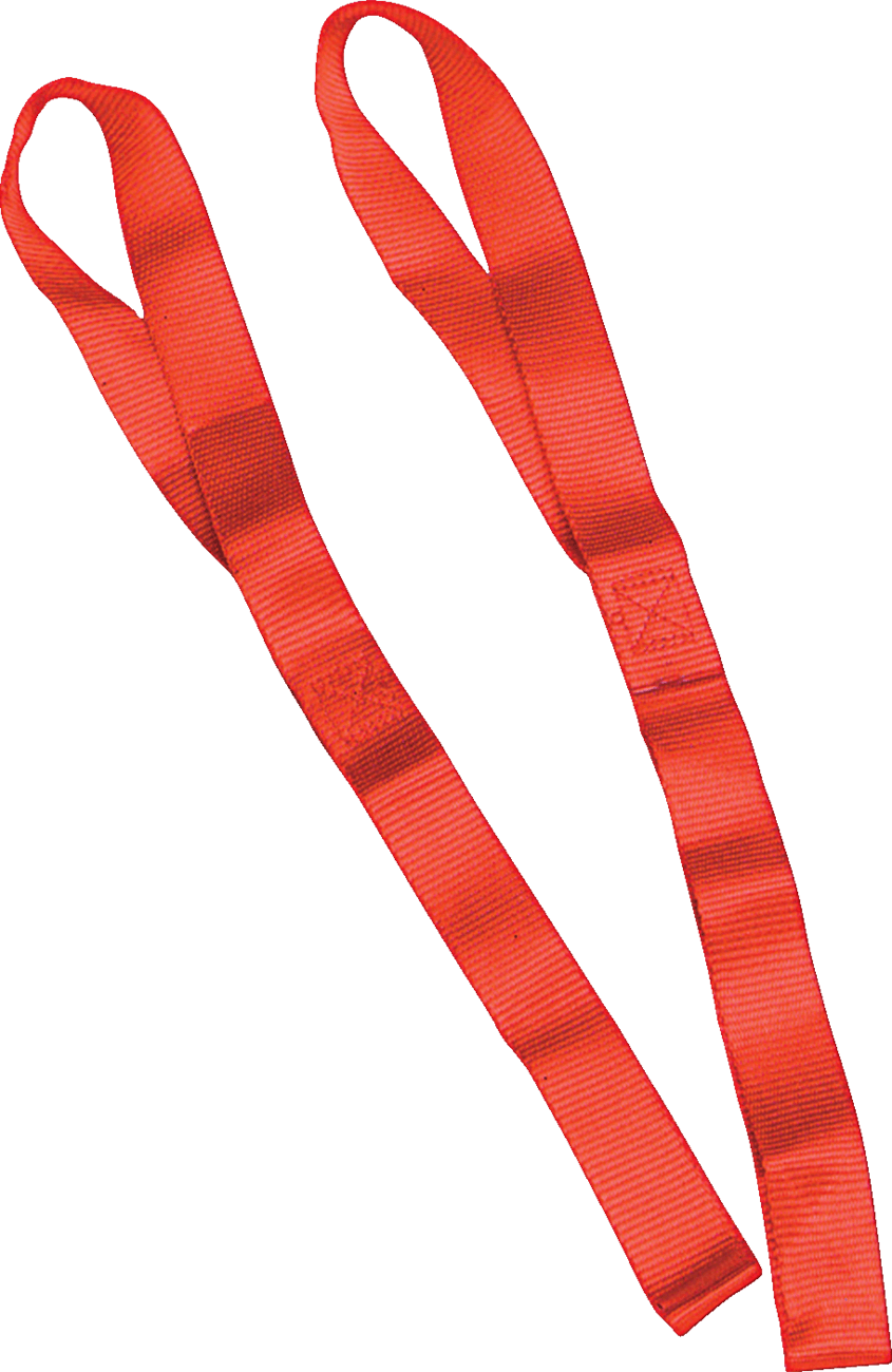 PARTS UNLIMITED 3920-0084 Tie-Down Extensions - 1-1/2" x 1-1/2' - Red