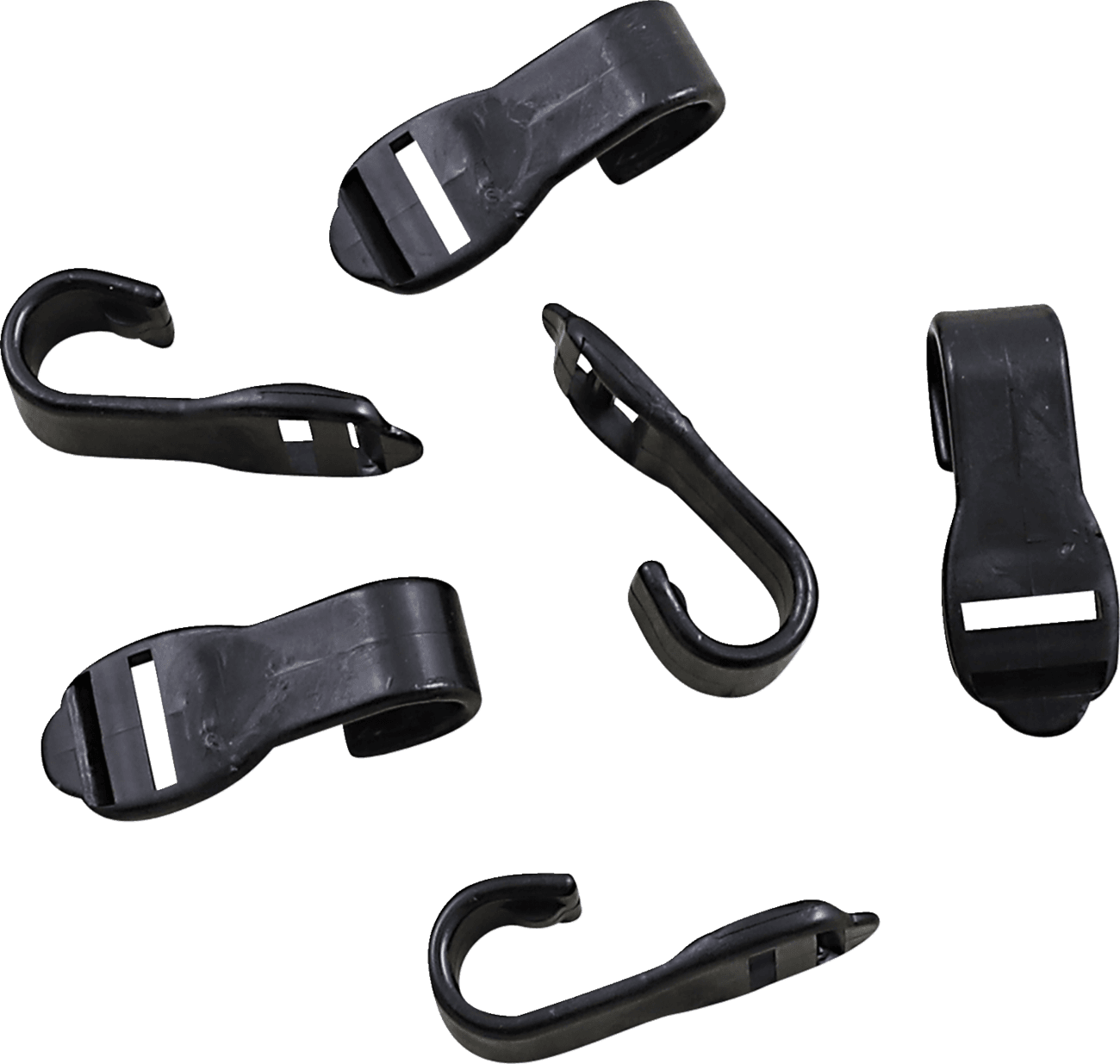PARTS UNLIMITED 4003-0150 Cover Hooks - Snowmobile - Black - 6 Pack