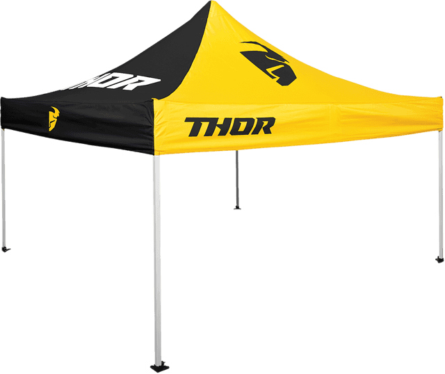 THOR 4030-0027 Collapsible Canopy Top - 10' x 10' - Black/Yellow