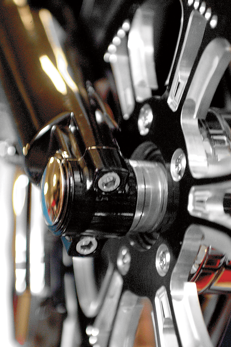 KLOCK WERKS 0403-0040 Axle Cap - Lower Fork Leg - Black — image 2 of 2