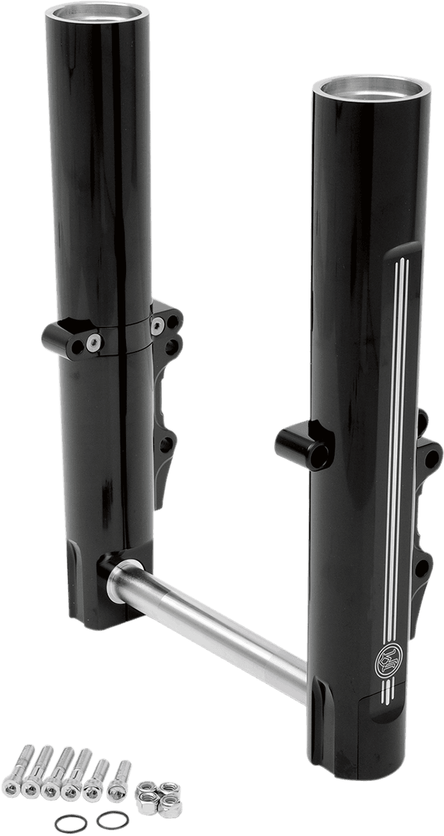 BARNETT 0403-0070 Fork Leg Kit - Black - Lower - Dual Disc - Contrast Cut - '08-'13