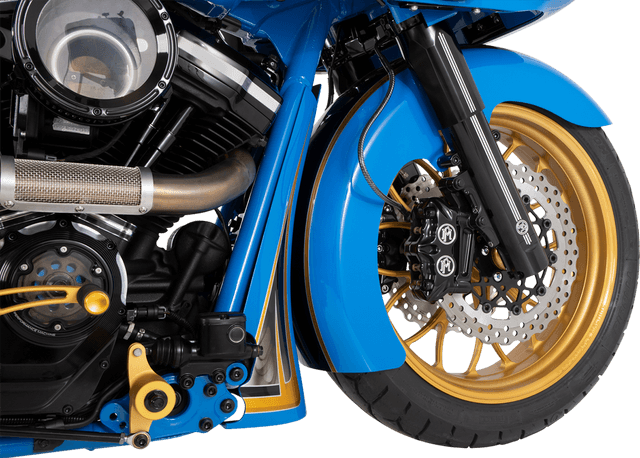 PERFORMANCE MACHINE (PM) 0403-0103 Fork Leg Kit - Black - Lower - Dual Disc - Contrast Cut - '14-'20 FL — image 3 of 4