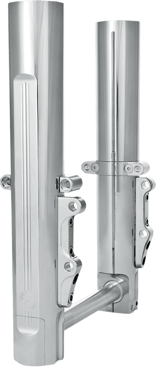 PERFORMANCE MACHINE (PM) 0403-0104 Fork Leg Kit - Chrome - Lower - Dual Disc - '14-'20 FL