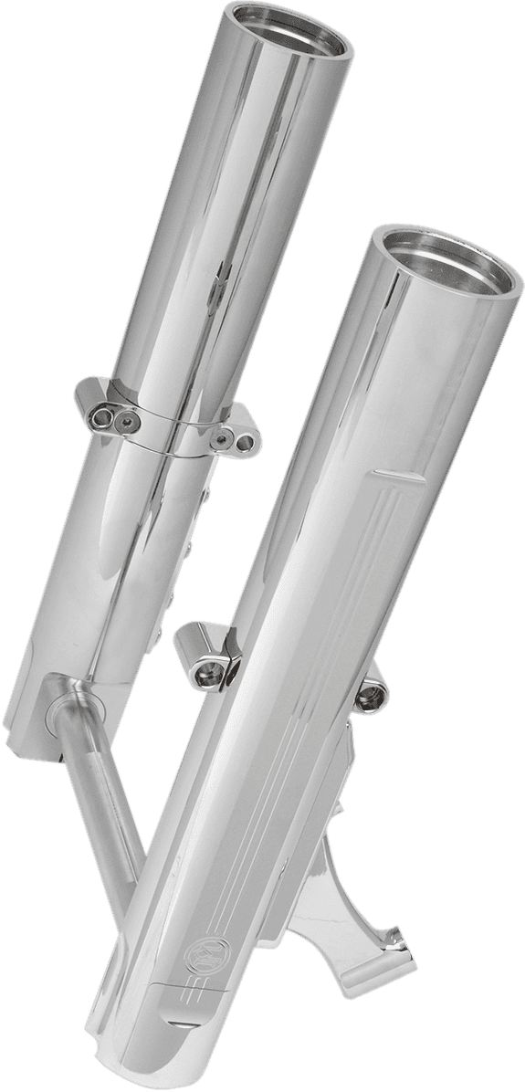 PERFORMANCE MACHINE (PM) 0403-0110 Fork Leg Kit - Chrome - Lower - Single Disc - '14-'20 FL