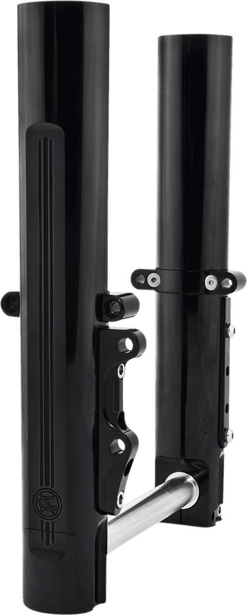 PERFORMANCE MACHINE (PM) 0403-0121 Fork Leg Kit - Black - Lower - Single Disc - '14-'20 FL