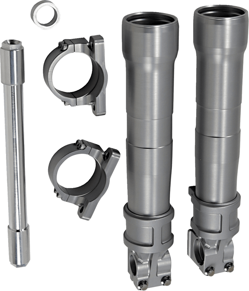 ALLOY ART 0403-0156 Fork Legs - 49 mm - Lower - Clear Anodized