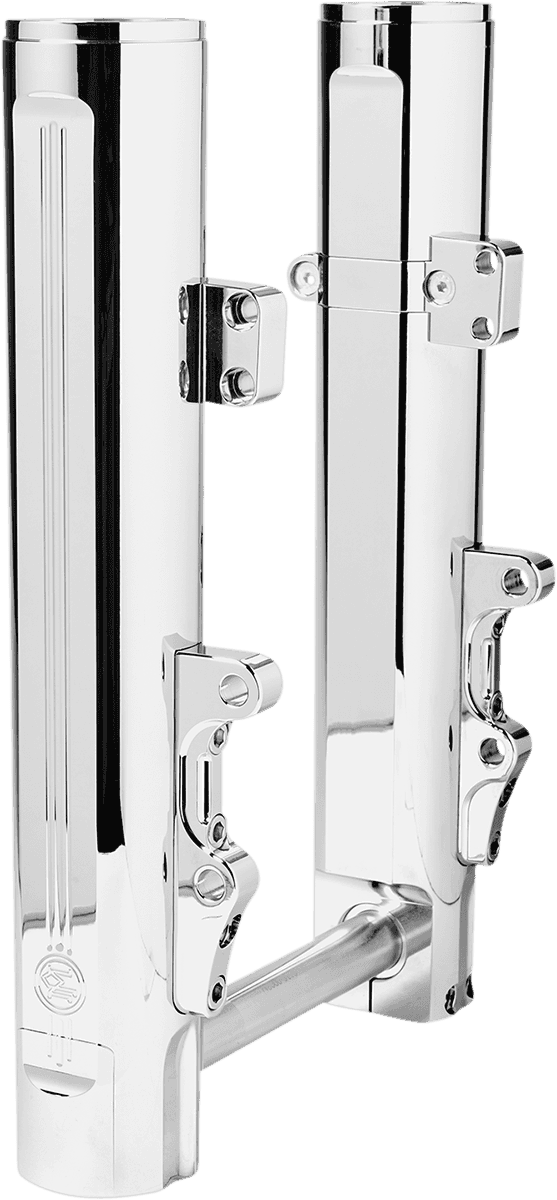 PERFORMANCE MACHINE (PM) 0403-0168 Fork Leg - 49 mm - Chrome - Lower - Dual Disc