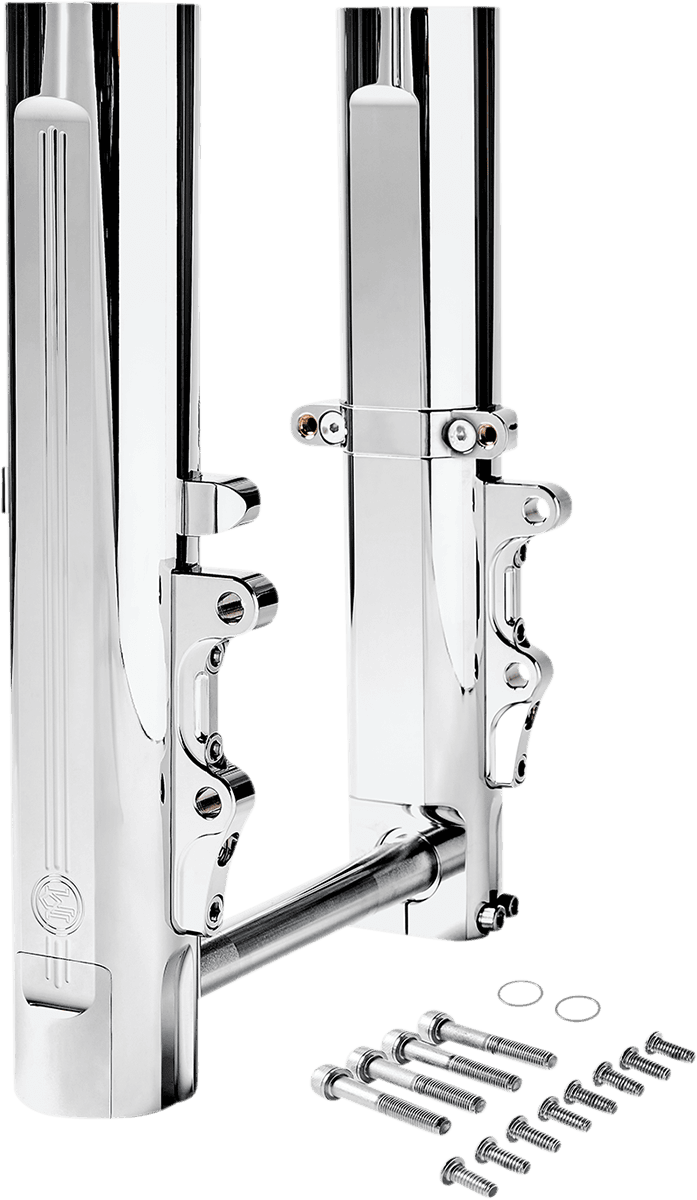 BARNETT 0403-0172 Fork Legs - Chrome - Lower - Dual Disc — image 2 of 5