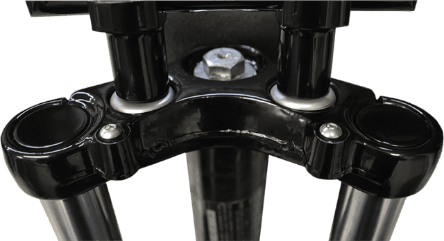LA CHOPPERS 0404-0289 Flush-Mount Fork Cap - 39 mm - Gloss Black Powder Coat — image 2 of 2