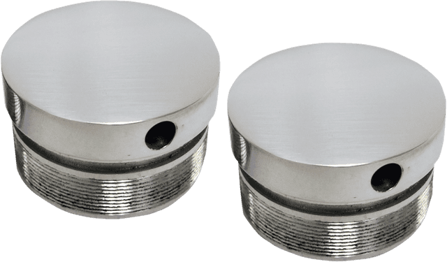 LA CHOPPERS 0404-0290 Flush-Mount Fork Cap - 49 mm - Polished — image 1 of 2