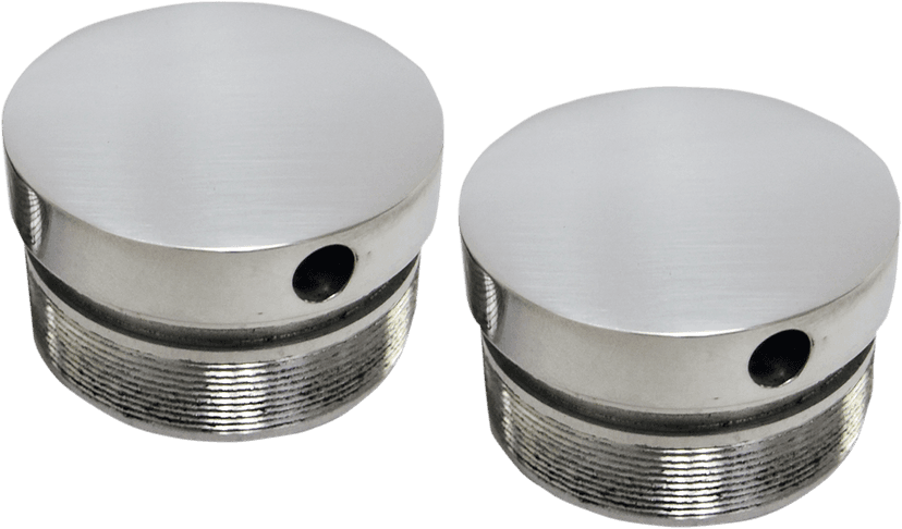 LA CHOPPERS 0404-0290 Flush-Mount Fork Cap - 49 mm - Polished — image 1 of 2