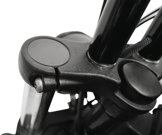 LA CHOPPERS 0404-0291 Flush-Mount Fork Cap - 49 mm - Gloss Black Powder Coat — image 2 of 2