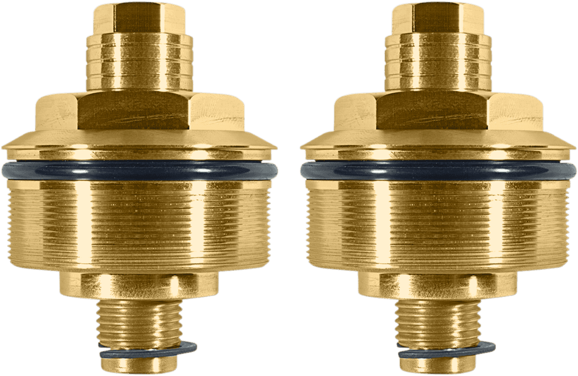 SPEED MERCHANT 0404-0296 Fork Preload Adjuster - 49 mm - Gold Finish