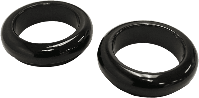 LA CHOPPERS 0406-0058 Fork Boot Cover - 39 mm - Gloss Black Powder-Coat — image 1 of 2