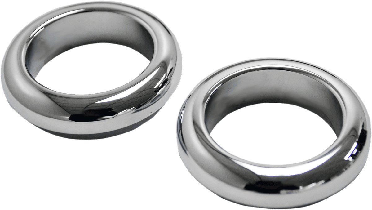 LA CHOPPERS 0406-0060 Fork Boot Cover - 39 mm - Chrome