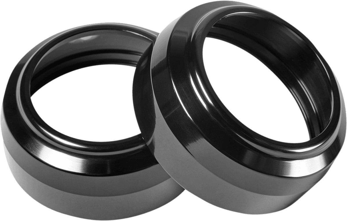BARNETT 0406-0111 Fork Dust Caps - 49 mm - Black Anodized