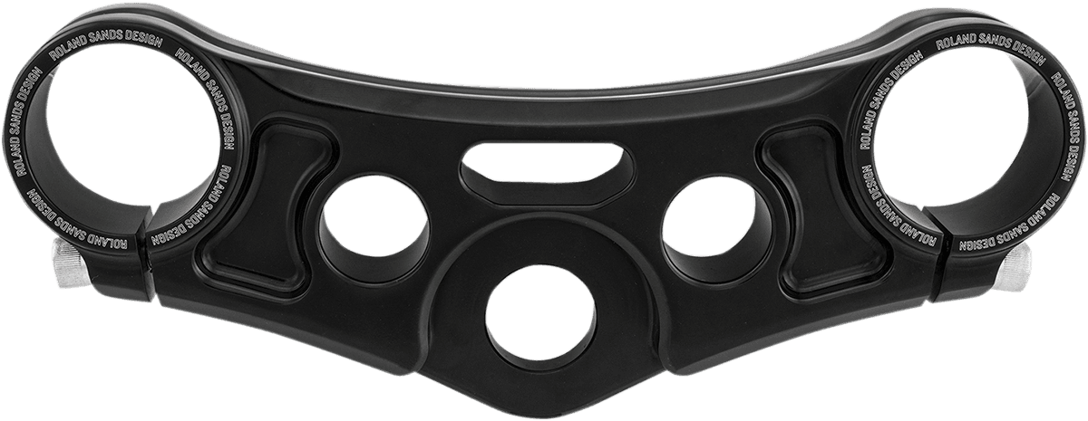 RSD 0408-0335 Top Triple Clamp - Gloss Black - With Riser Holes