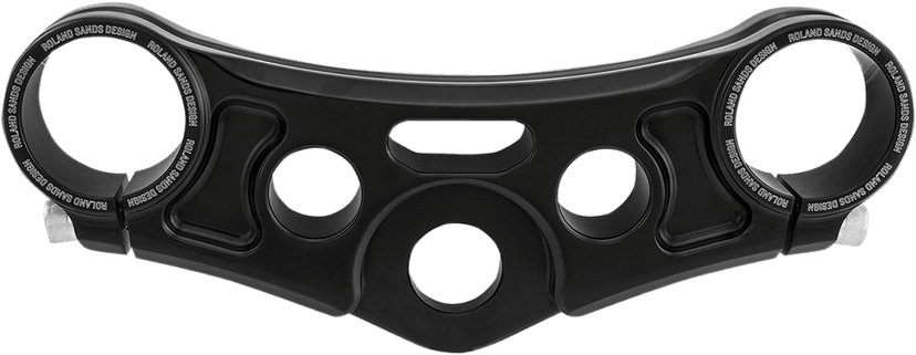 RSD 0408-0335 Top Triple Clamp - Gloss Black - With Riser Holes