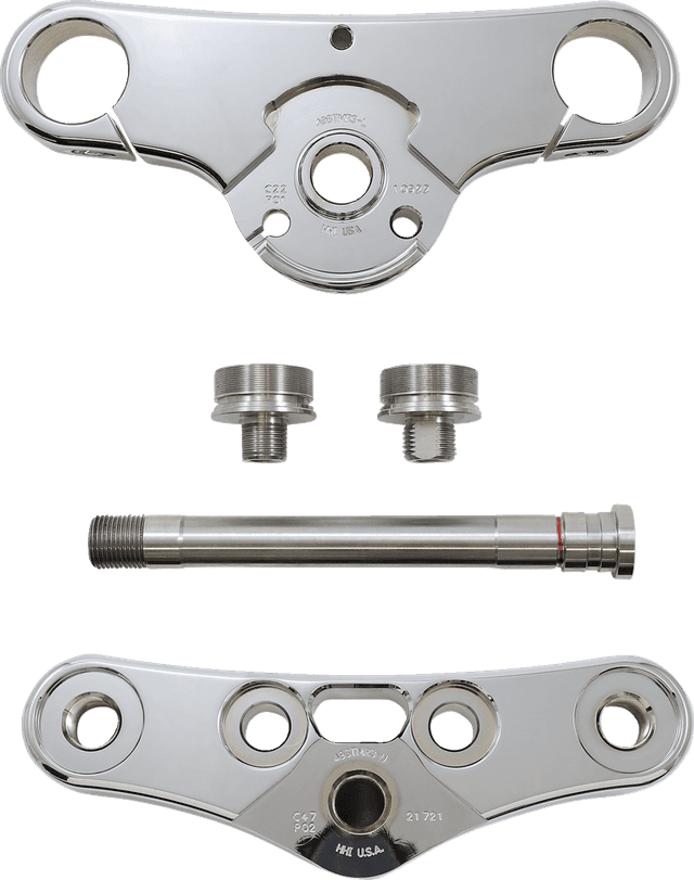HAWG HALTERS 0408-0403 Triple Tree - 49 mm - Chrome — image 1 of 2