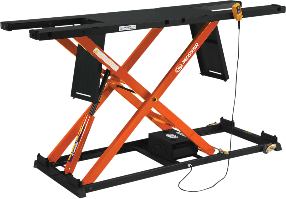 K&L SUPPLY 4110-0125 MC655R Hydraulic Lift - Black/Orange