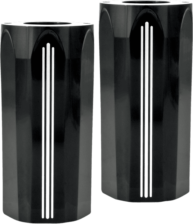 PERFORMANCE MACHINE (PM) 0411-0055 Fork Slider Covers - Contrast Cut - Tech — image 1 of 2