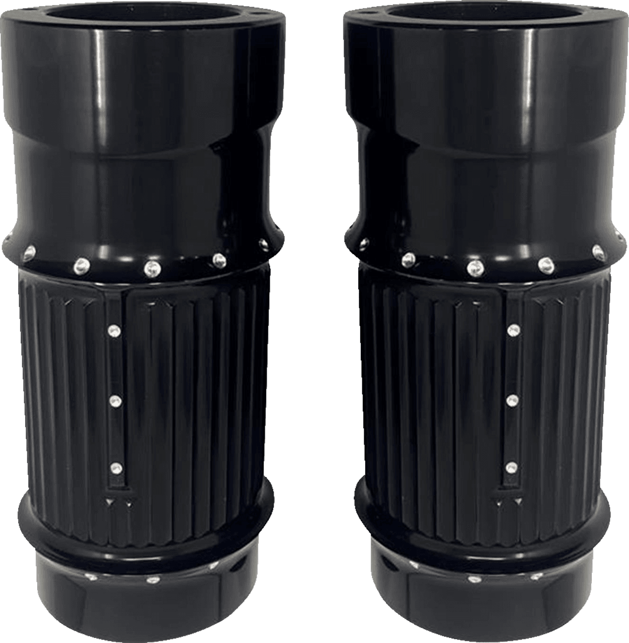 COVINGTONS 0411-0245 Fork Leg Bells - Black - Fat - Dimpled