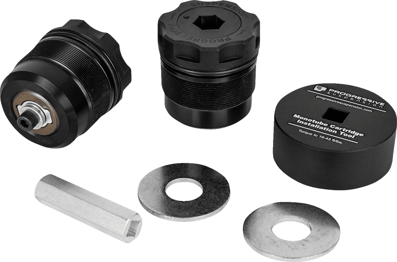 PROGRESSIVE SUSPENSION 0414-0730 Fork Preload Adjuster - 49 mm - Black Anodized