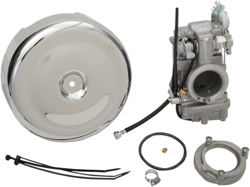 MIKUNI 42-7 Smoothbore Carburetor Easy Kit - HSR42 - Evolution Big Twin