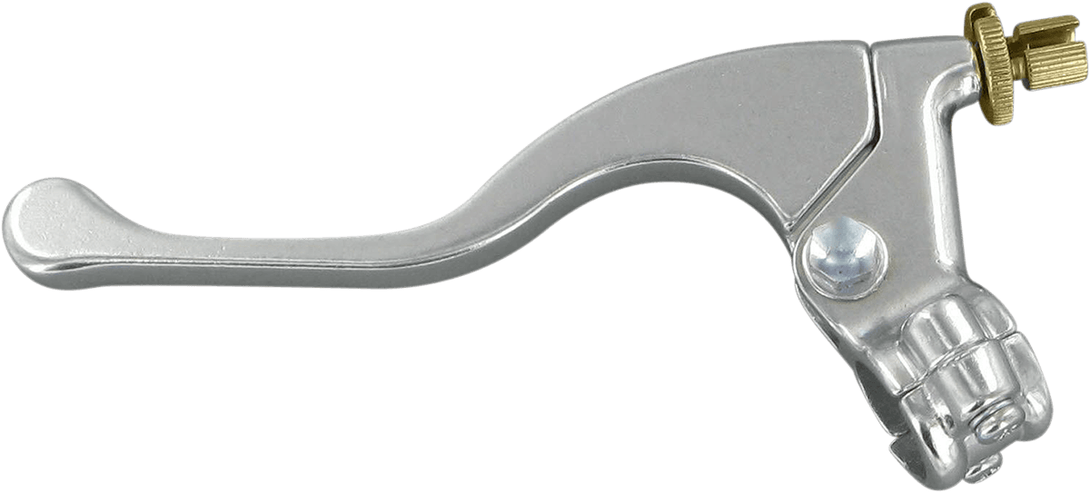 PARTS UNLIMITED 43-1101L Shorty Style Power Lever Assembly - Left Hand - Honda - Silver