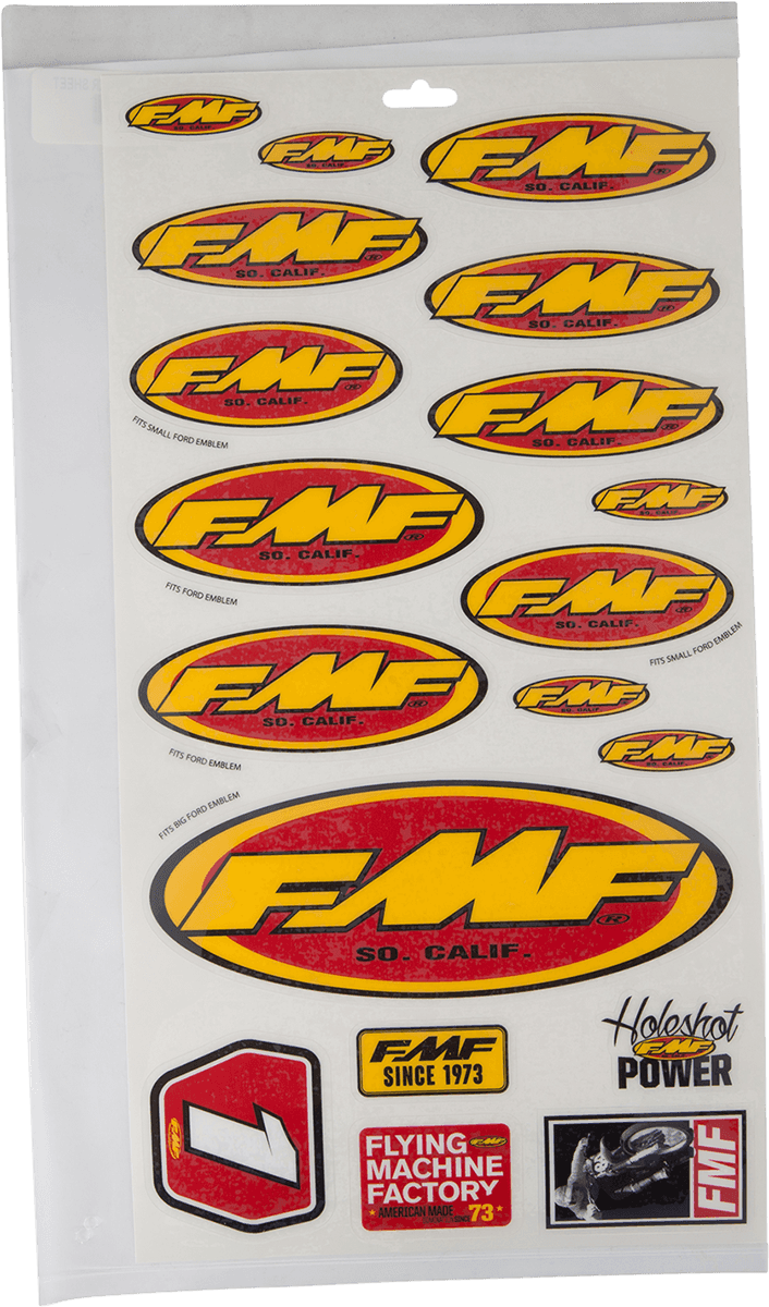 FMF 4320-1610 Assorted Sticker Sheet