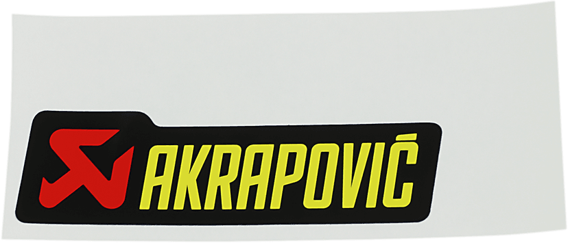 AKRAPOVIC 4320-1939 Replacement Sticker