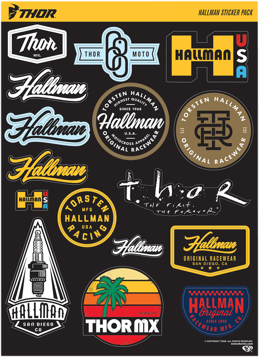 THOR 4320-2182 Decal Sheet - Hallman - S20 - Each