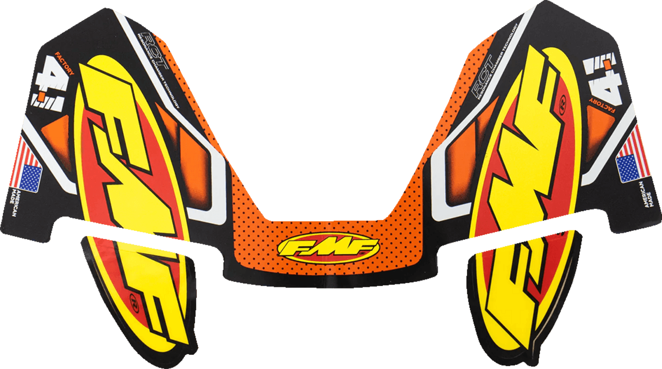 FMF 4320-2455 Exhaust Replacement Decal - 4.1 - Colorways Orange