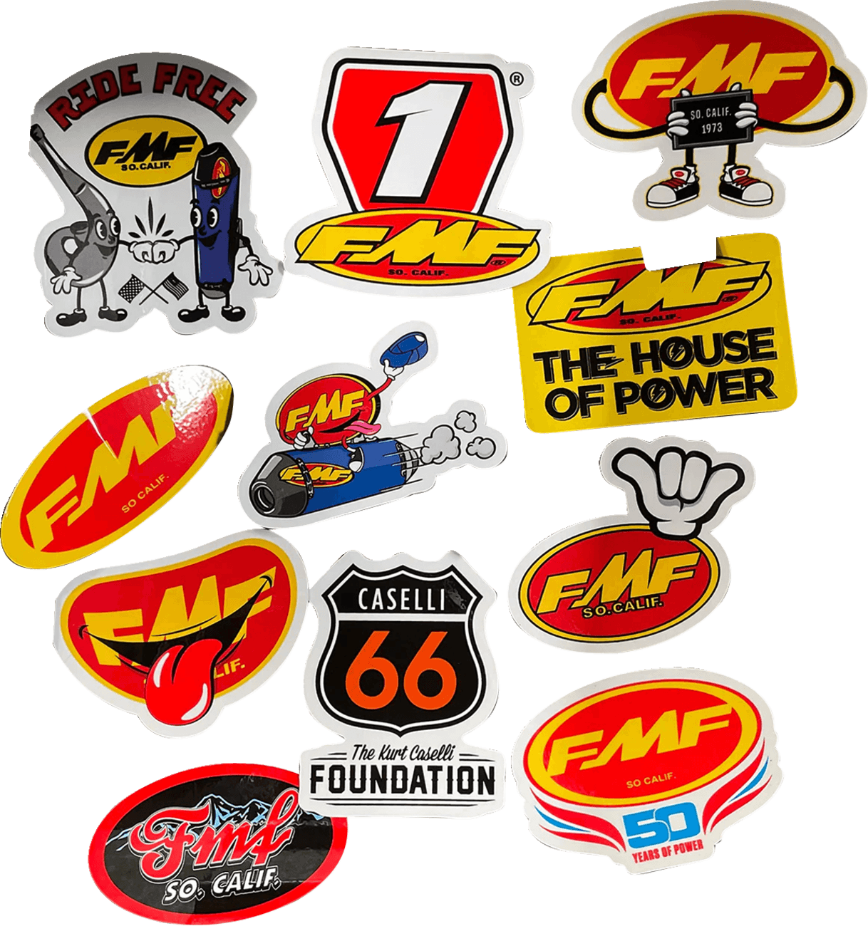 FMF 4320-2579 Decal Sticker Pack - Go Fast Have Fun