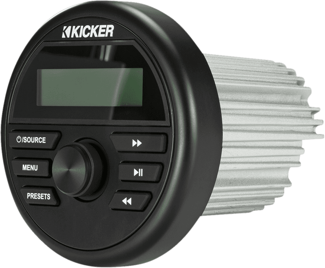 KICKER 4401-0262 Bluetooth Media Center - Round - Universal