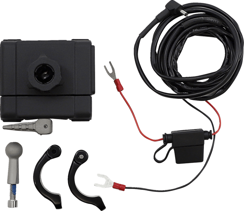 CIRO 4402-0594 Phone Holder w/Charger - 1-1/4" Handlebar Mount - Black — image 1 of 2