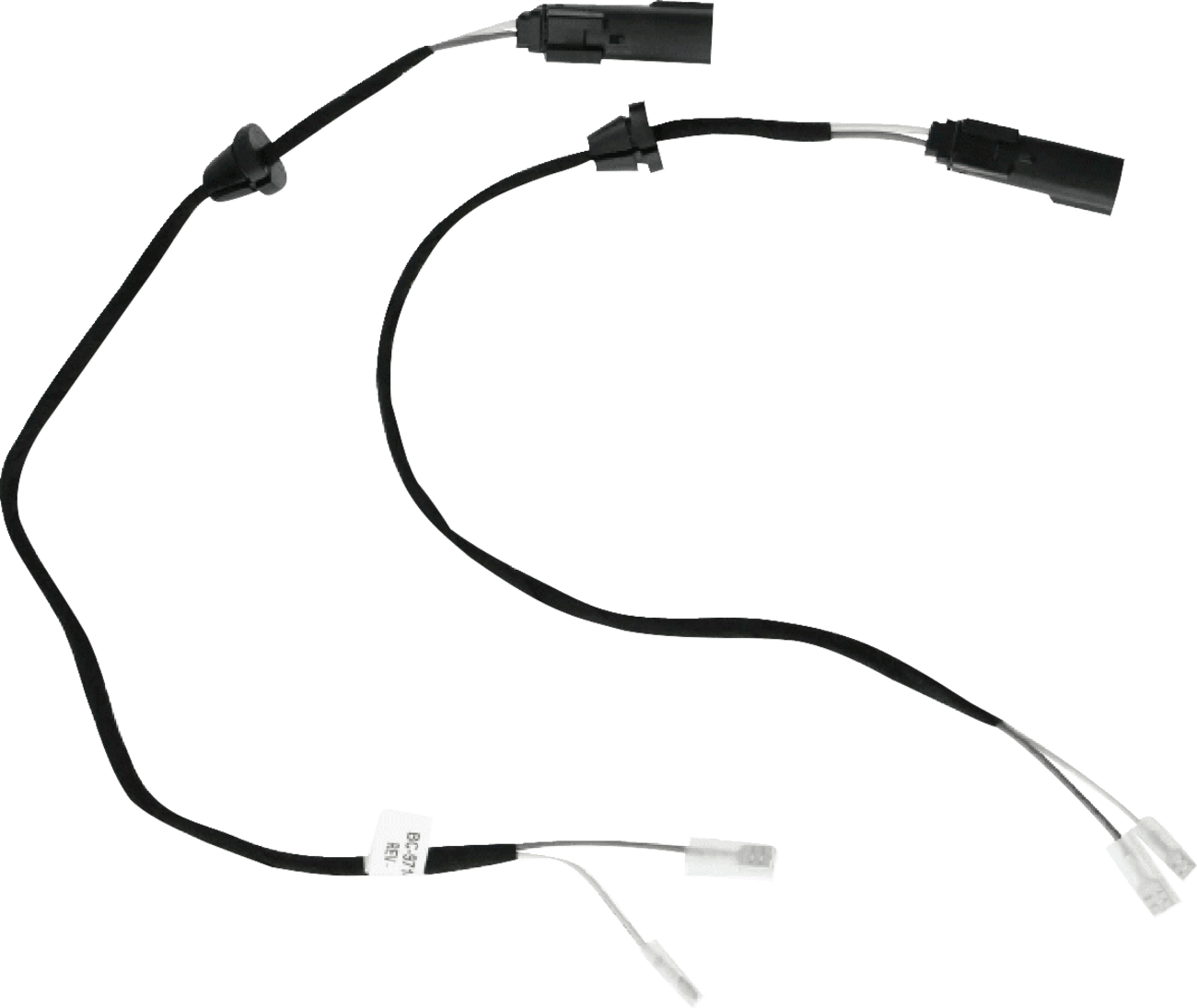 SADDLE TRAMP 4402-1018 Wiring Harness w/Disconnects - Front Speaker Pods - '14-'22 FLH/FLT