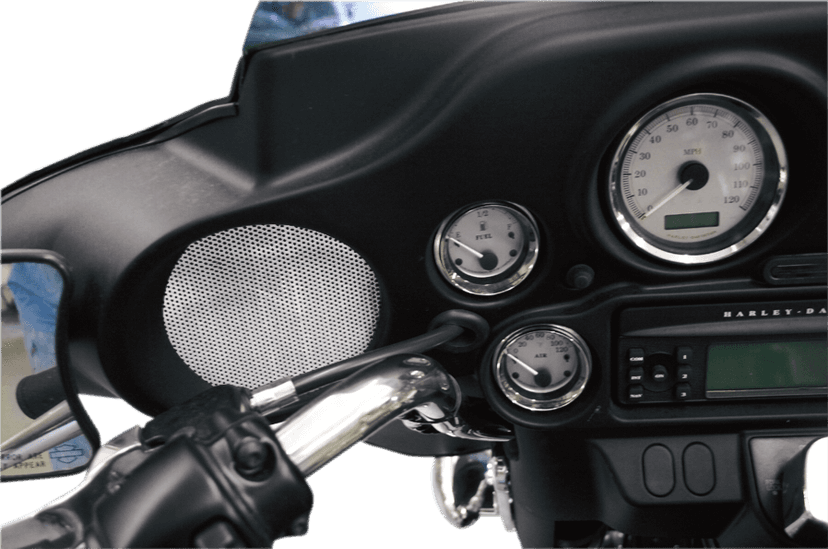 KLOCK WERKS 4405-0097 Speaker Grilles - Front - '99-'13 FLHT/FLHX — image 3 of 3
