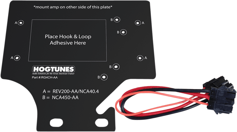 HOGTUNES 4405-0405 Amplifier Mounting Plate - '98-'13 FLTR — image 3 of 3
