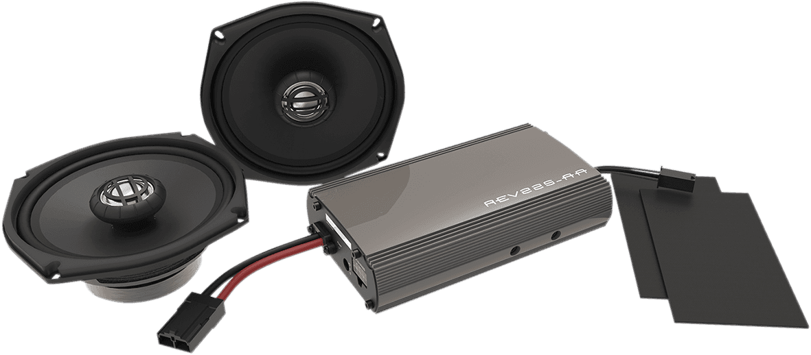 HOGTUNES 4405-0494 Front Speaker Kit - 225 W Amp