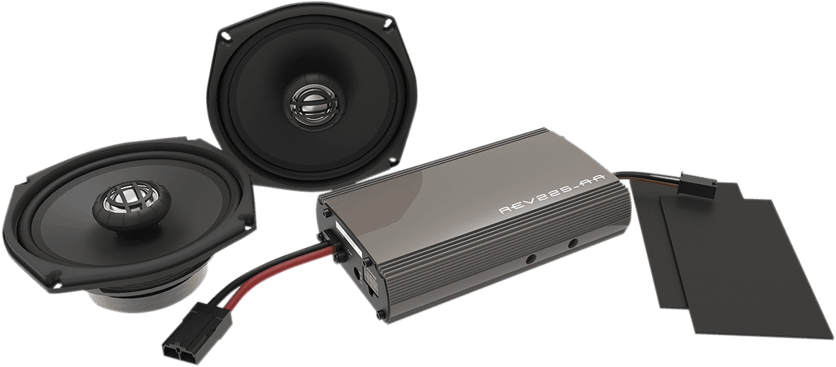 HOGTUNES 4405-0494 Front Speaker Kit - 225 W Amp