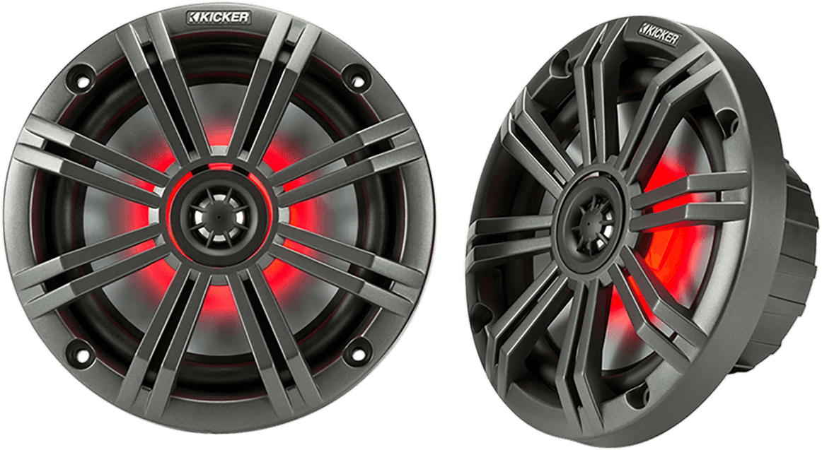 KICKER 4405-0593 6.5" Speakers - 7-Color LED