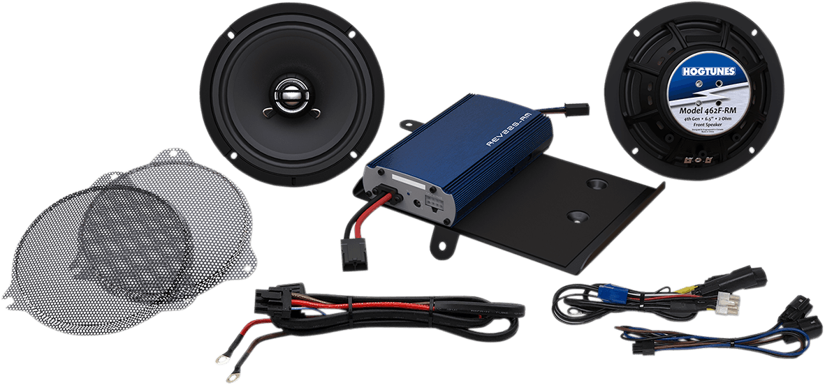 HOGTUNES 4405-0611 Front Speaker Kit - 225-Watt Amp