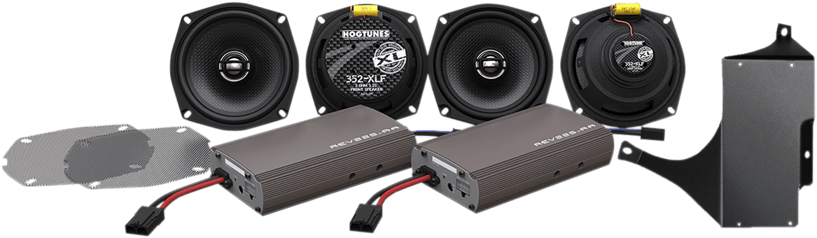 HOGTUNES 4405-0618 Dual Amp/Speaker Kit - XL Series - '98-'13 FLHT/FLHX